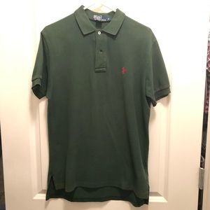 Ralph Lauren - Forest Green Polo (Size Small)